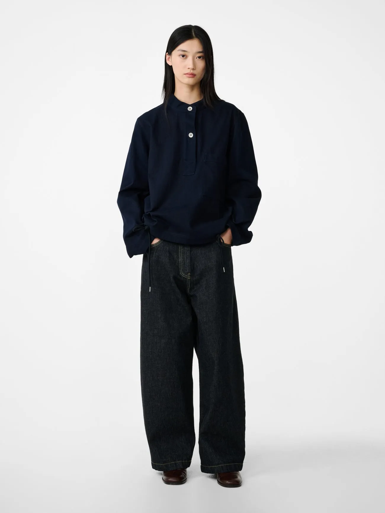 Baye Shirt in Indigo sold by Studio Nicholson product image thumbnail 2