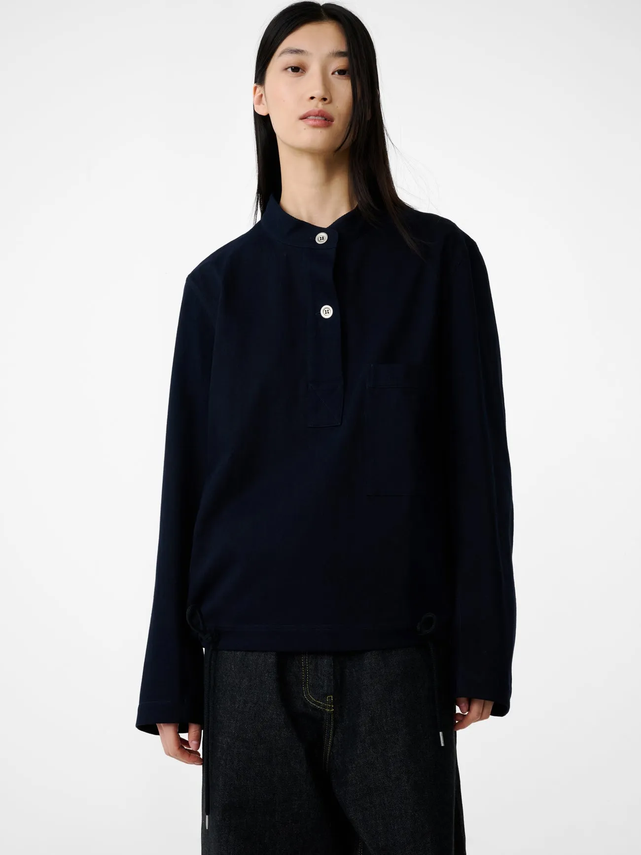 Baye Shirt in Indigo sold by Studio Nicholson