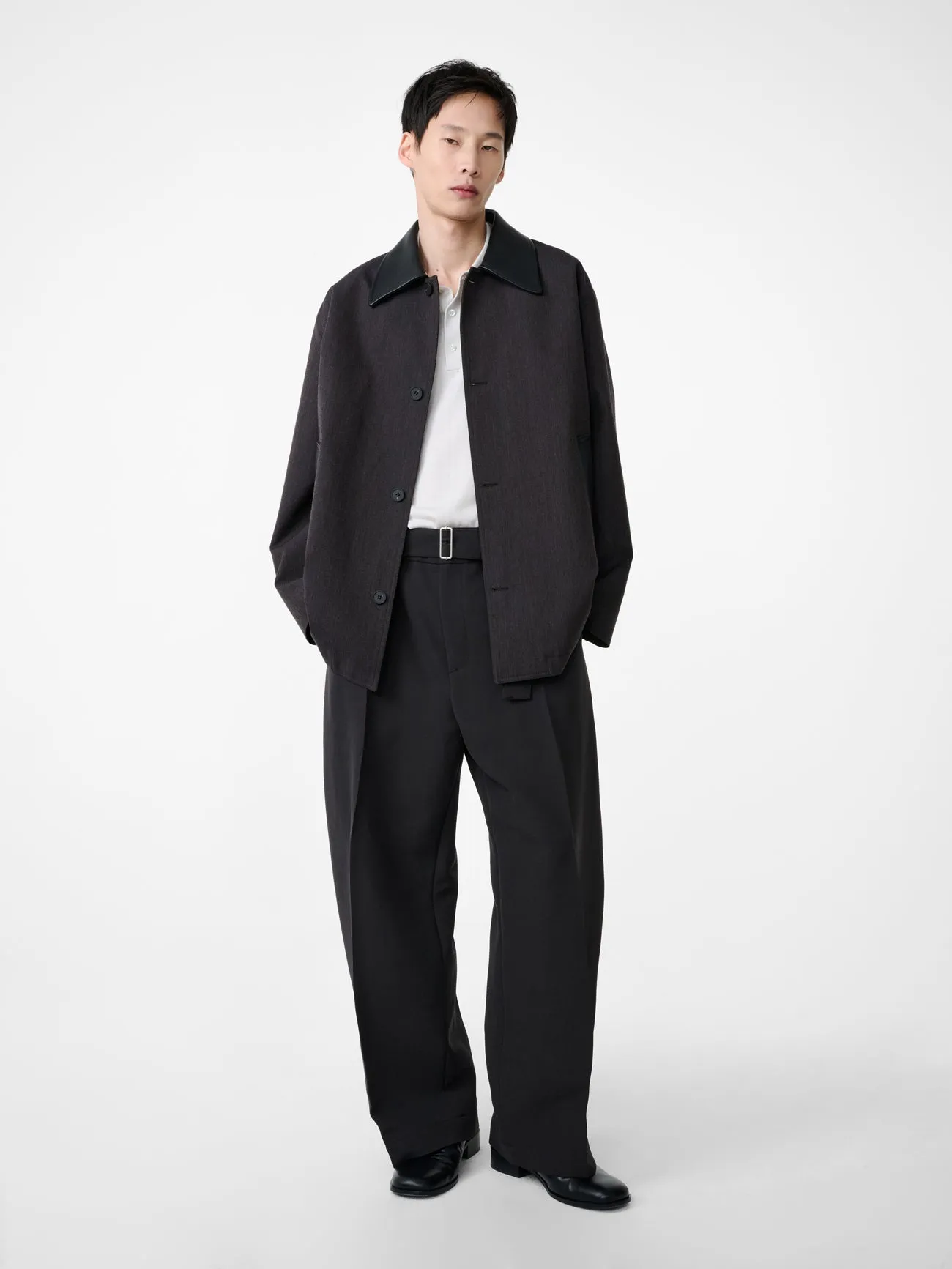 Vital Pant in Black Grape sold by Studio Nicholson product image thumbnail 3