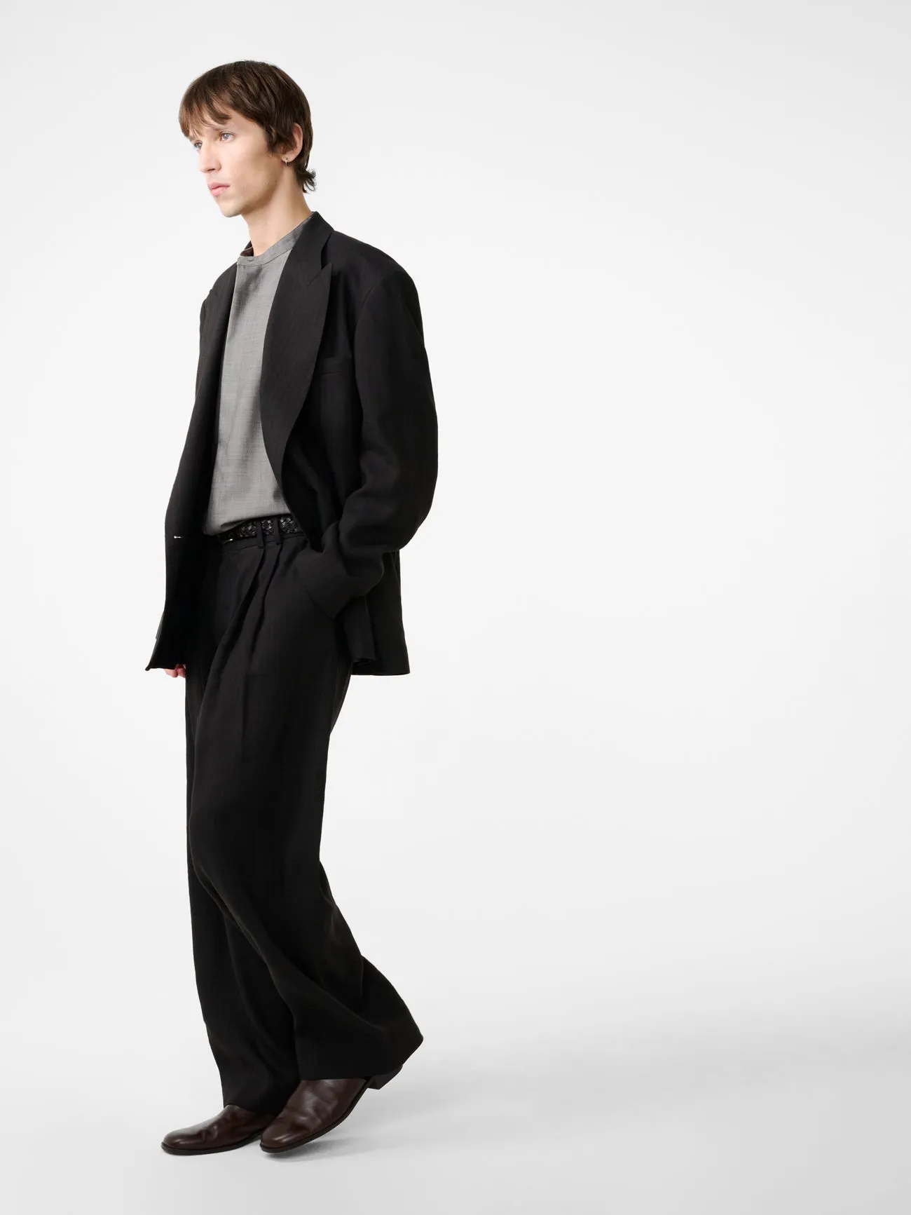 Karst Shirt in Warm Grey sold by Studio Nicholson product image thumbnail 5