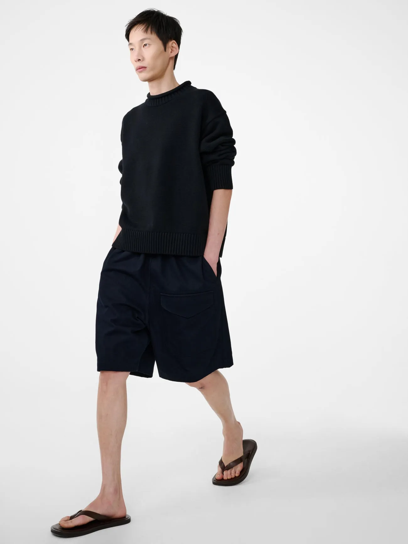 Ikaria Short in Indigo sold by Studio Nicholson product image thumbnail 3