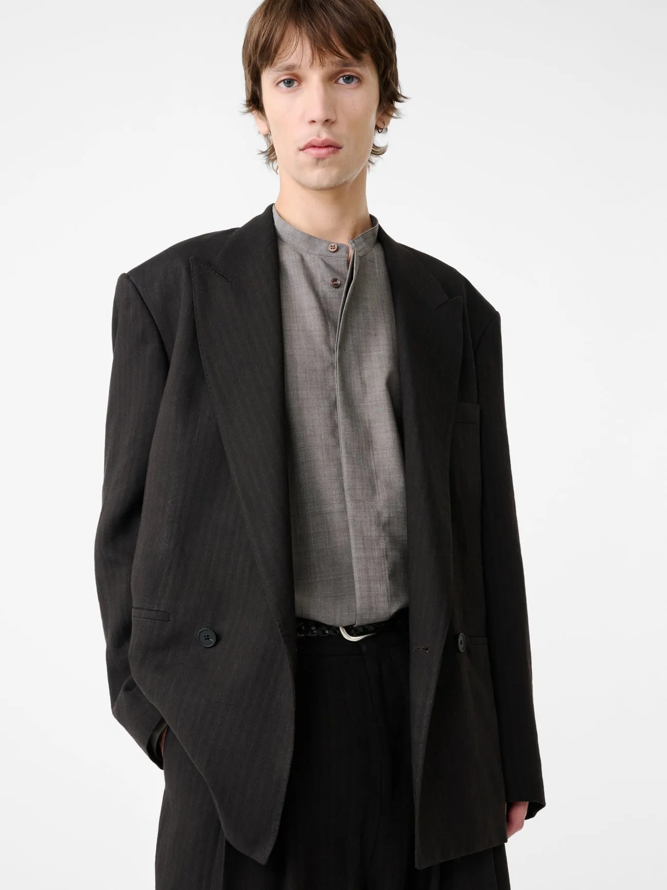 Daburu Jacket in Espresso sold by Studio Nicholson