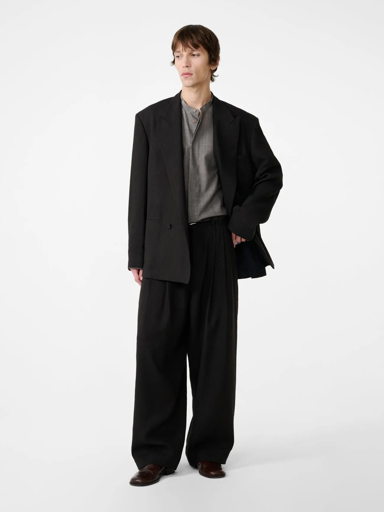 Daburu Jacket in Espresso sold by Studio Nicholson product image thumbnail 3