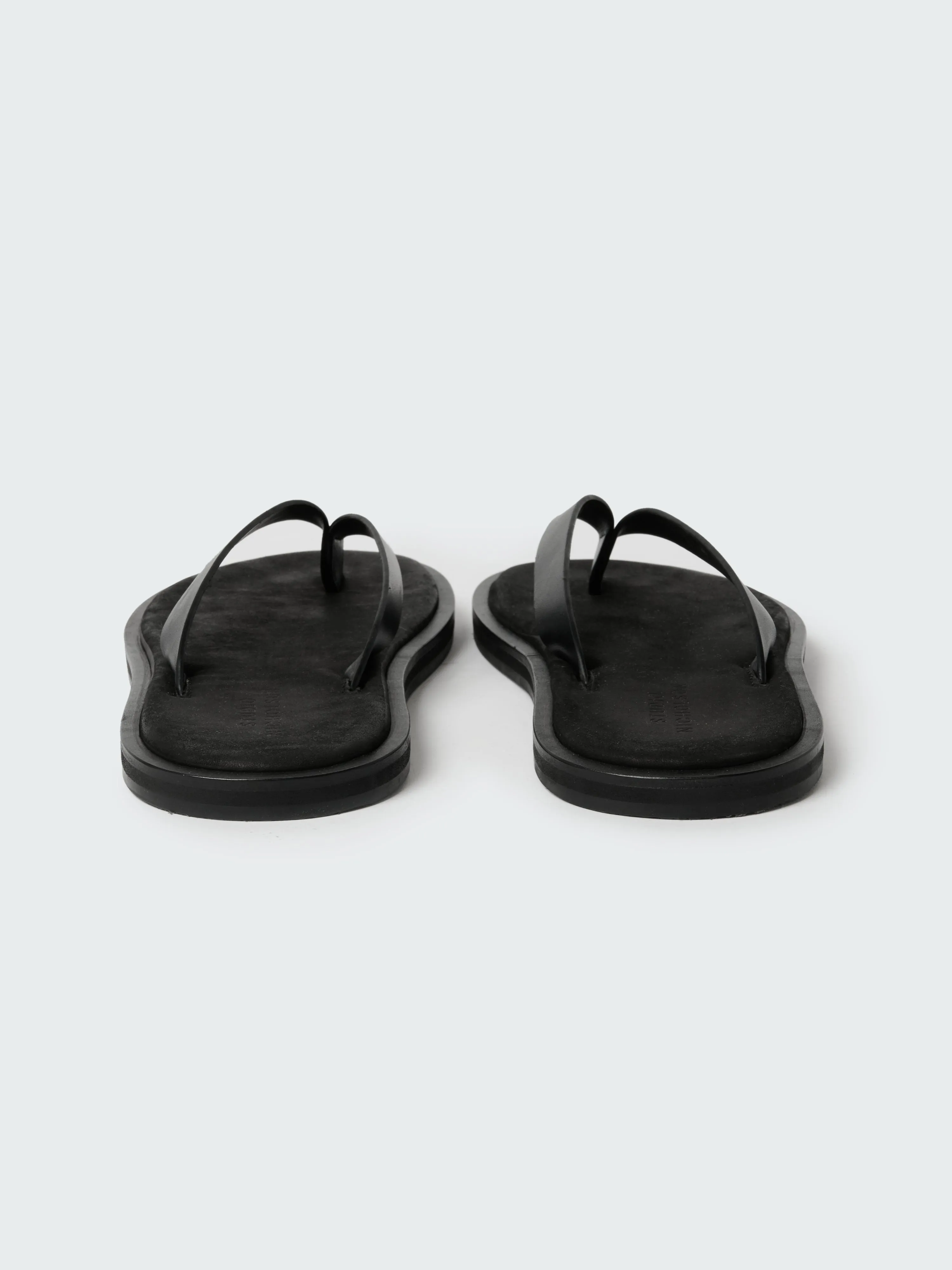 Men's Curren Leather Sandal in Black sold by Studio Nicholson product image thumbnail 3