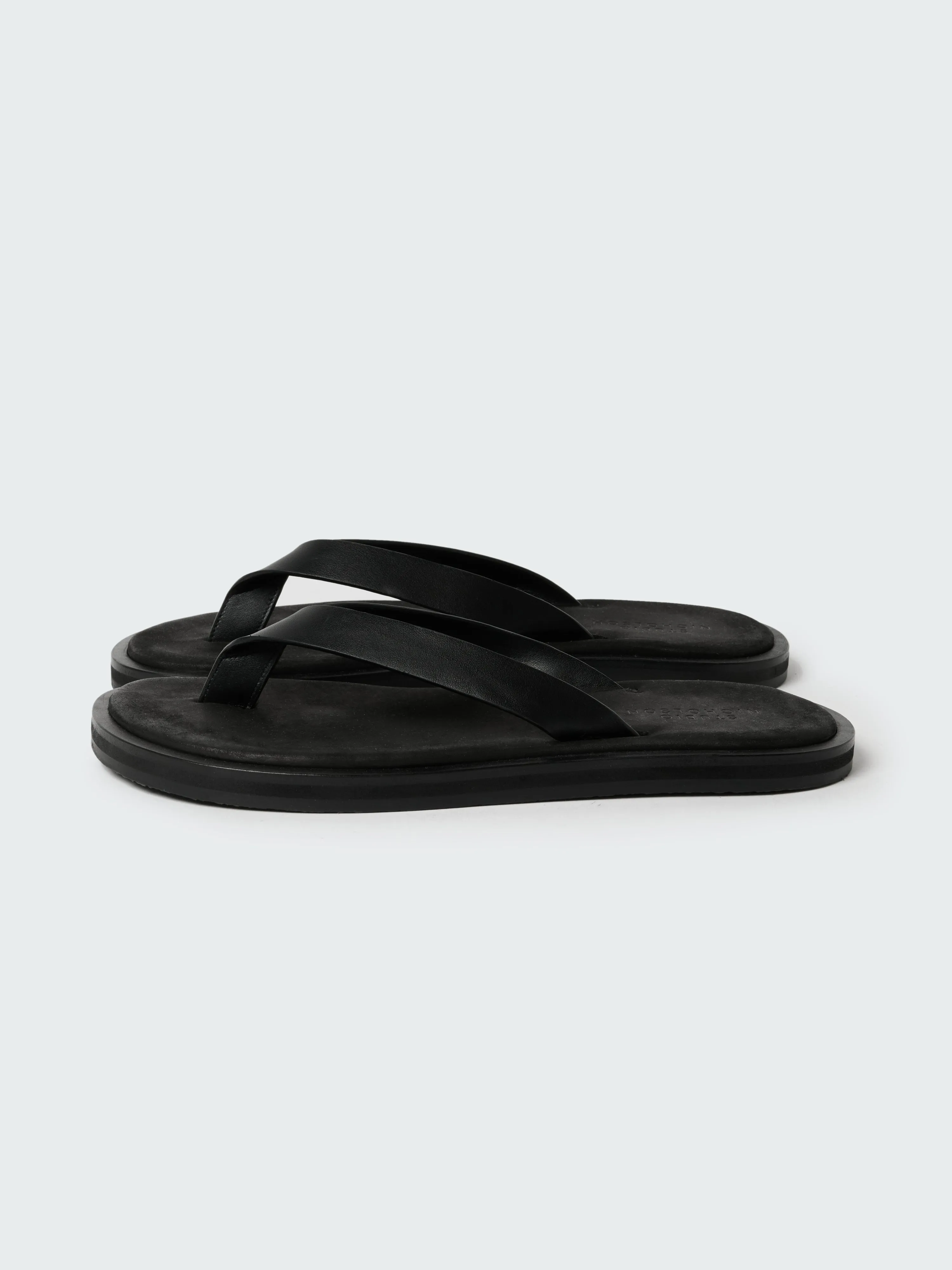 Men's Curren Leather Sandal in Black sold by Studio Nicholson product image thumbnail 2