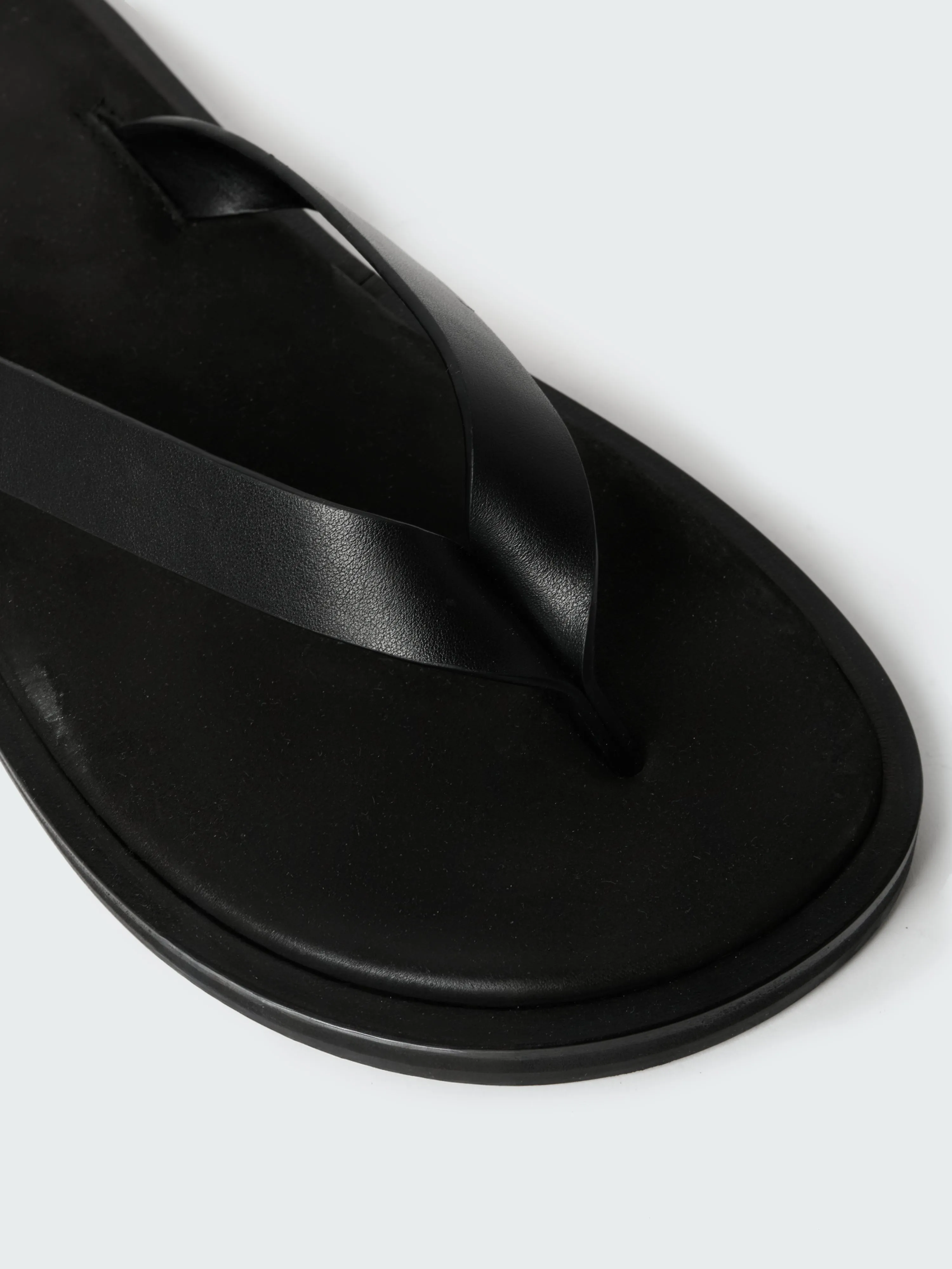 Men's Curren Leather Sandal in Black sold by Studio Nicholson product image thumbnail 5