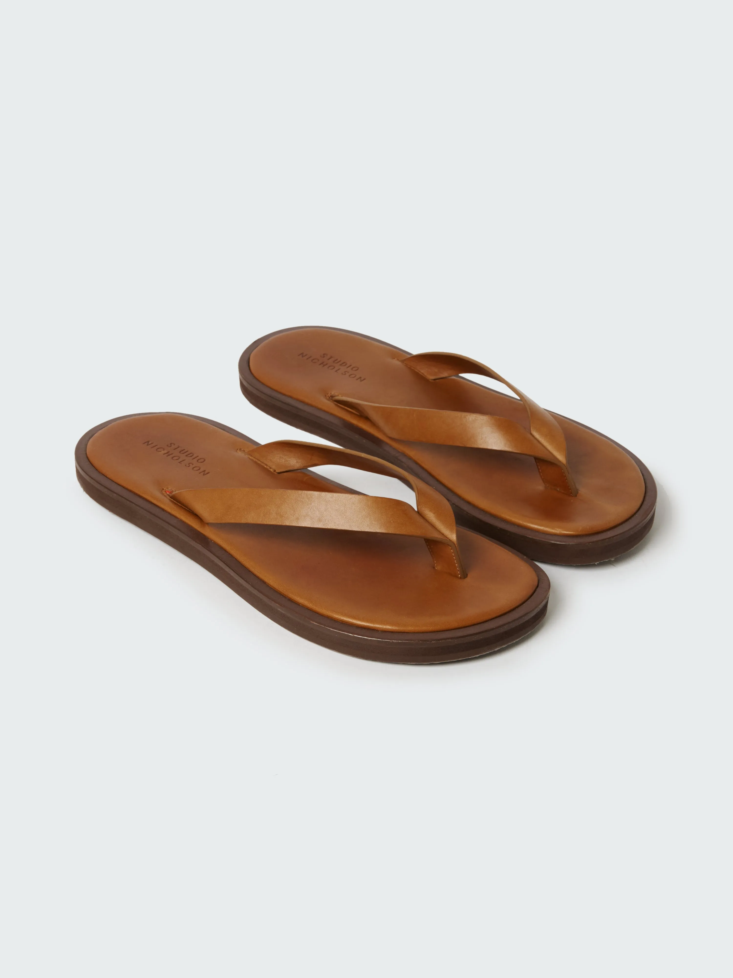 Men's Curren Leather Sandal in Sand sold by Studio Nicholson product image thumbnail 4
