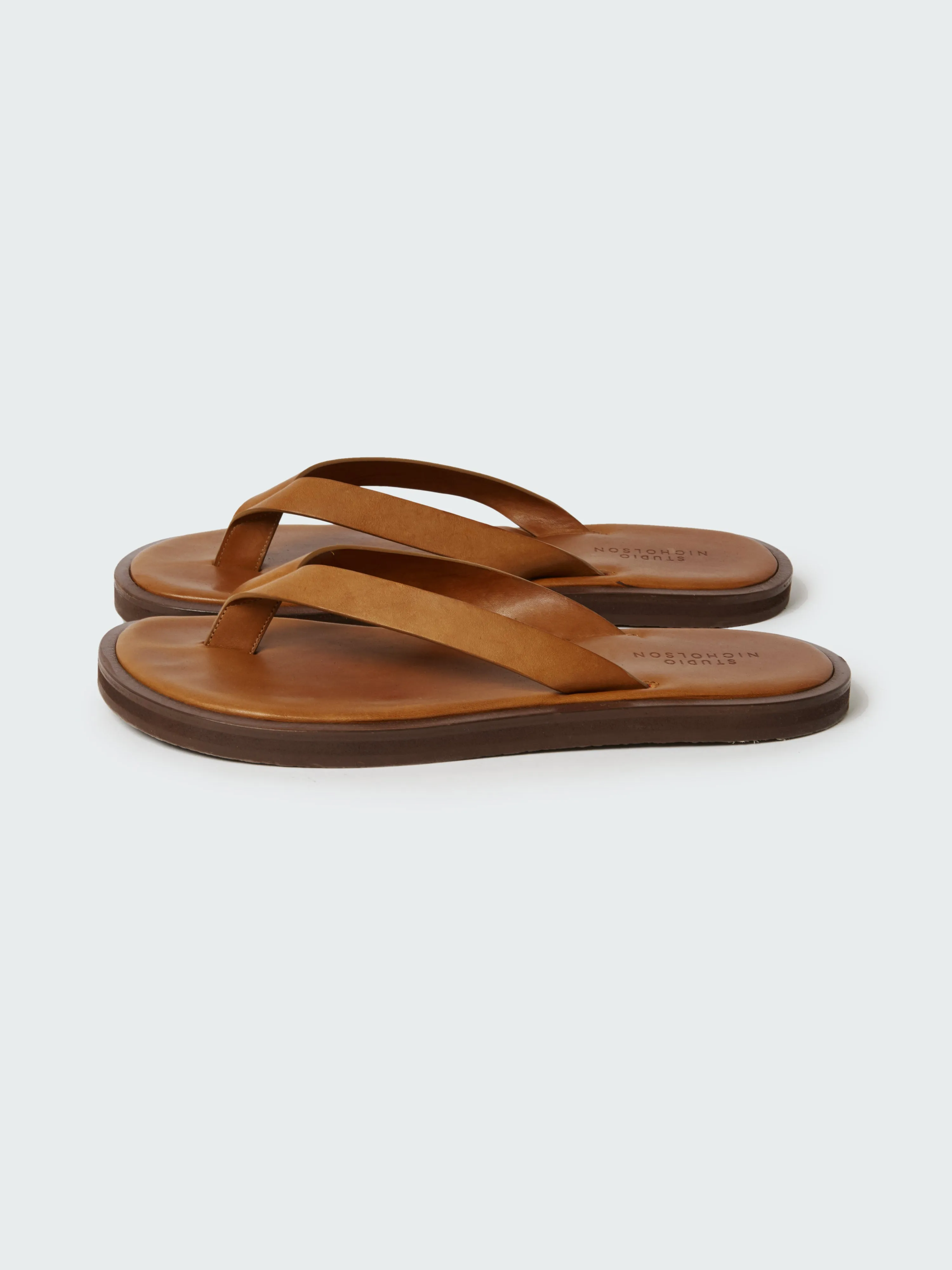 Men's Curren Leather Sandal in Sand sold by Studio Nicholson product image thumbnail 2