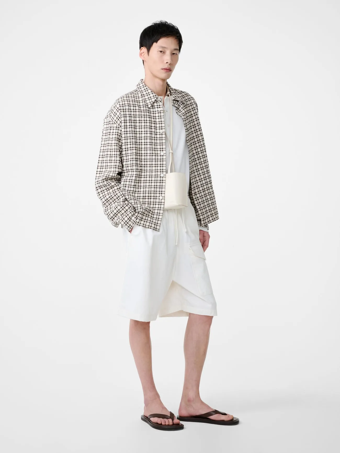 Ikaria Short in Salt sold by Studio Nicholson