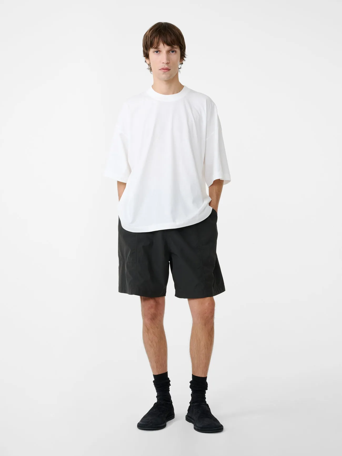 Galo Short in Coal sold by Studio Nicholson