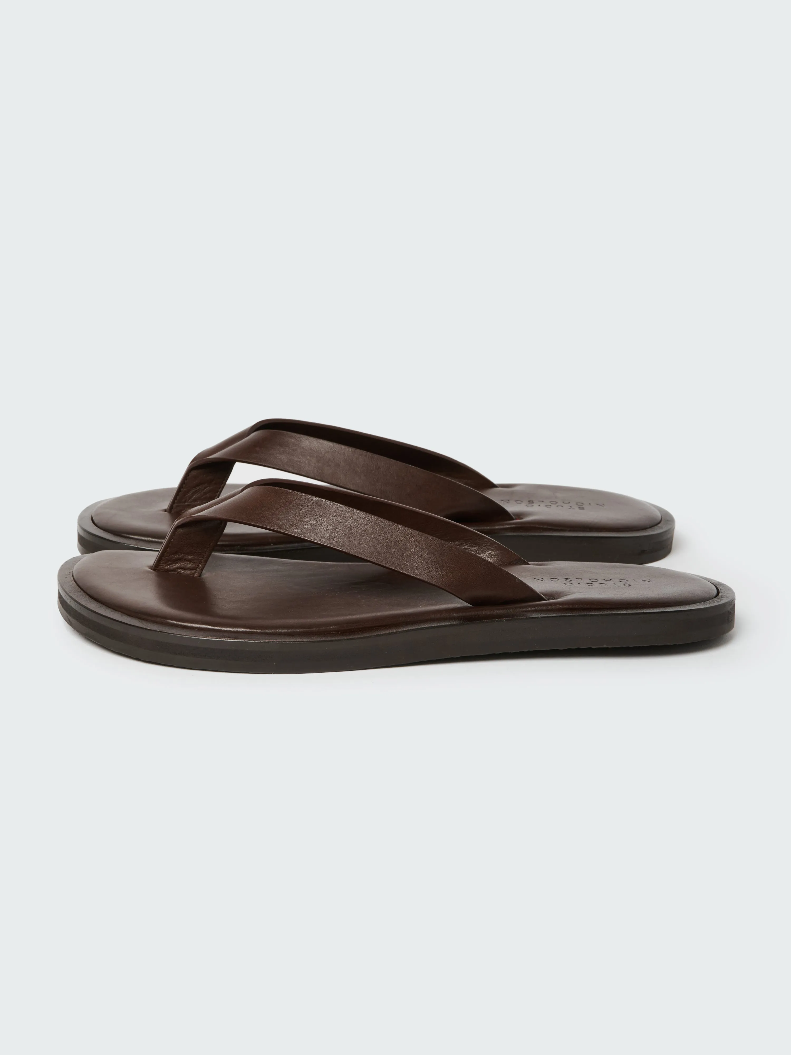 Men's Curren Leather Sandal in Cocoa sold by Studio Nicholson product image thumbnail 2