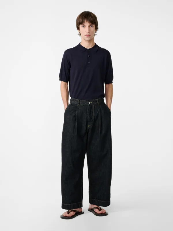 Arieta Knit in Dark Navy made by Studio Nicholson