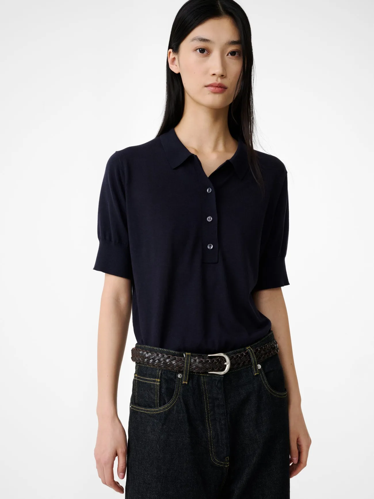 Tolsa Knit In Dark Navy sold by Studio Nicholson product image thumbnail 5