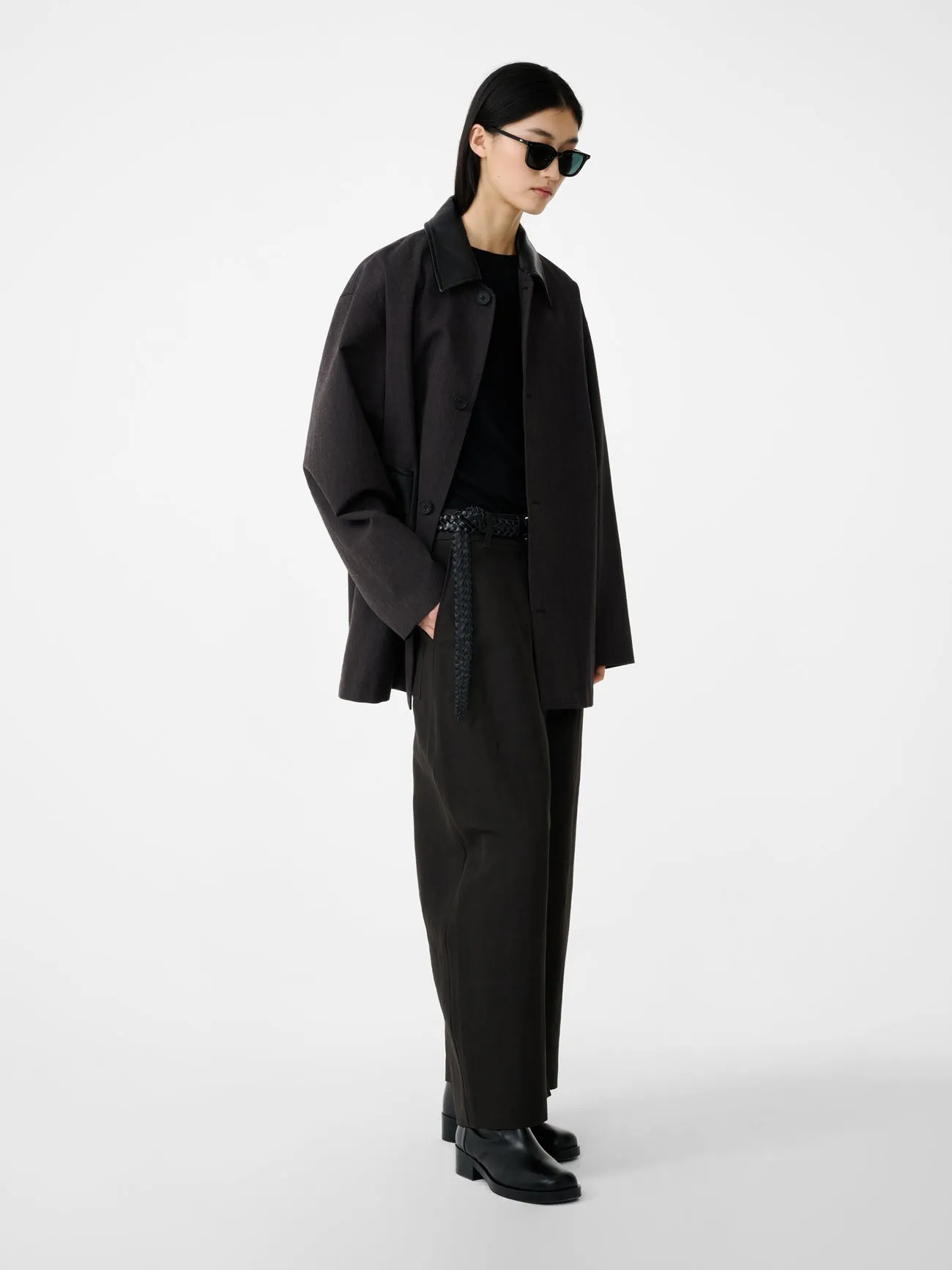 Meter Jacket in Brown Marl sold by Studio Nicholson product image thumbnail 4