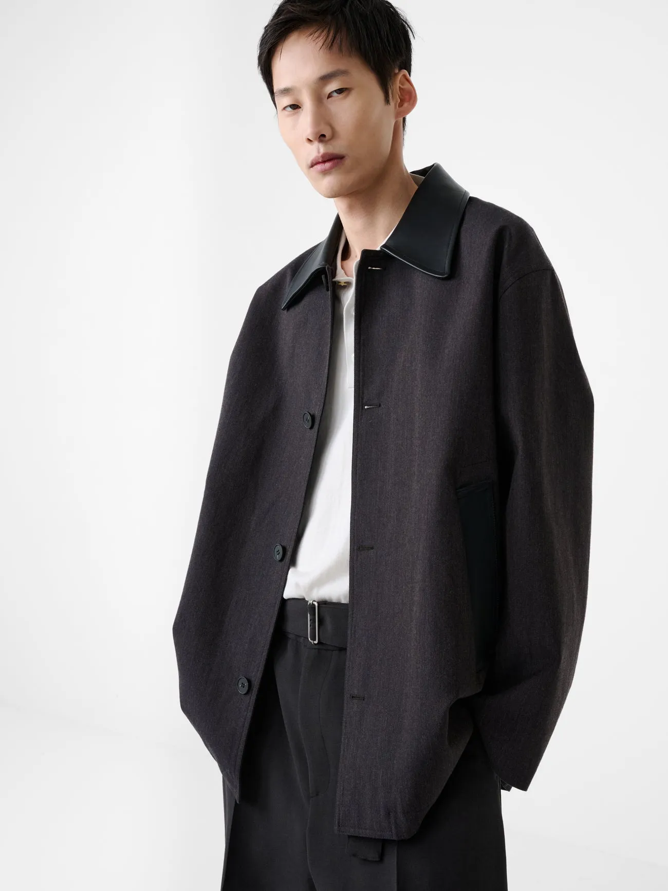 Meter Jacket in Brown Marl sold by Studio Nicholson product image thumbnail 5