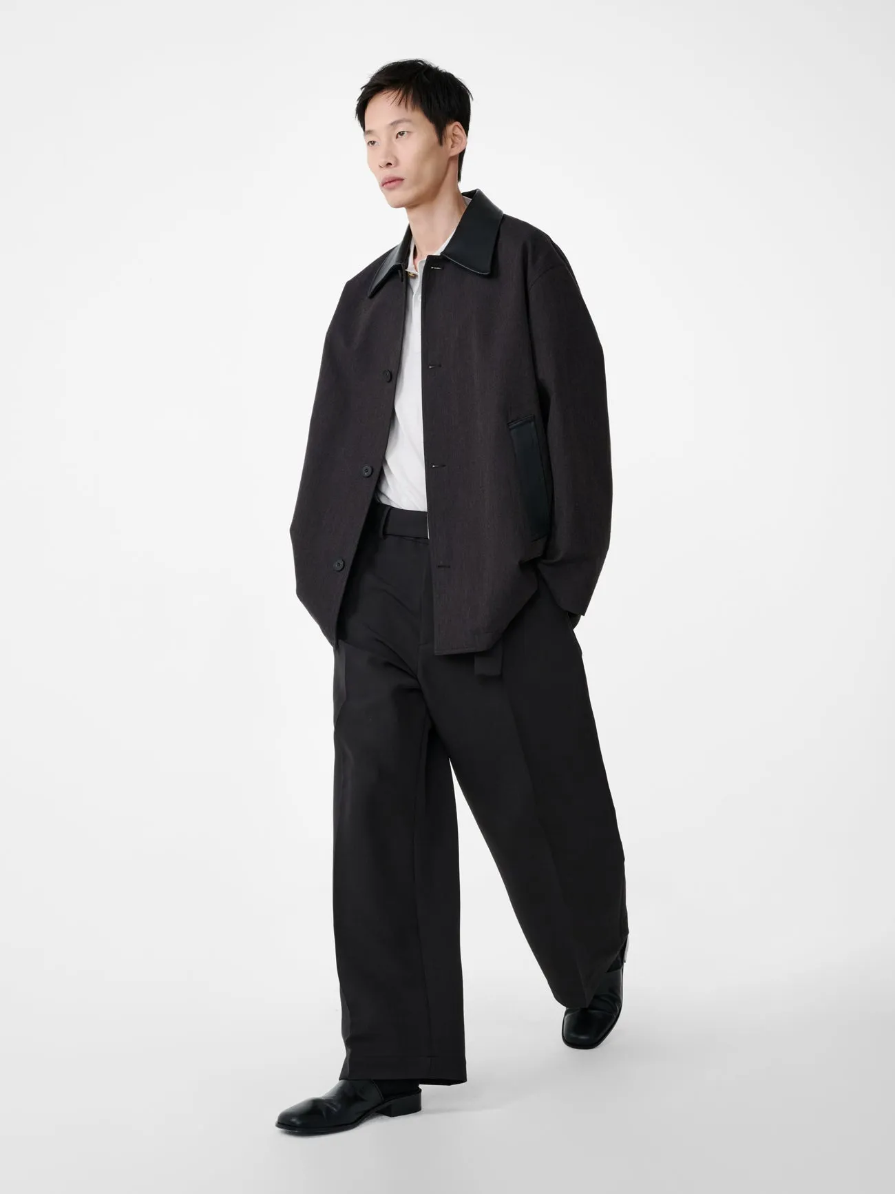 Meter Jacket in Brown Marl sold by Studio Nicholson product image thumbnail 3