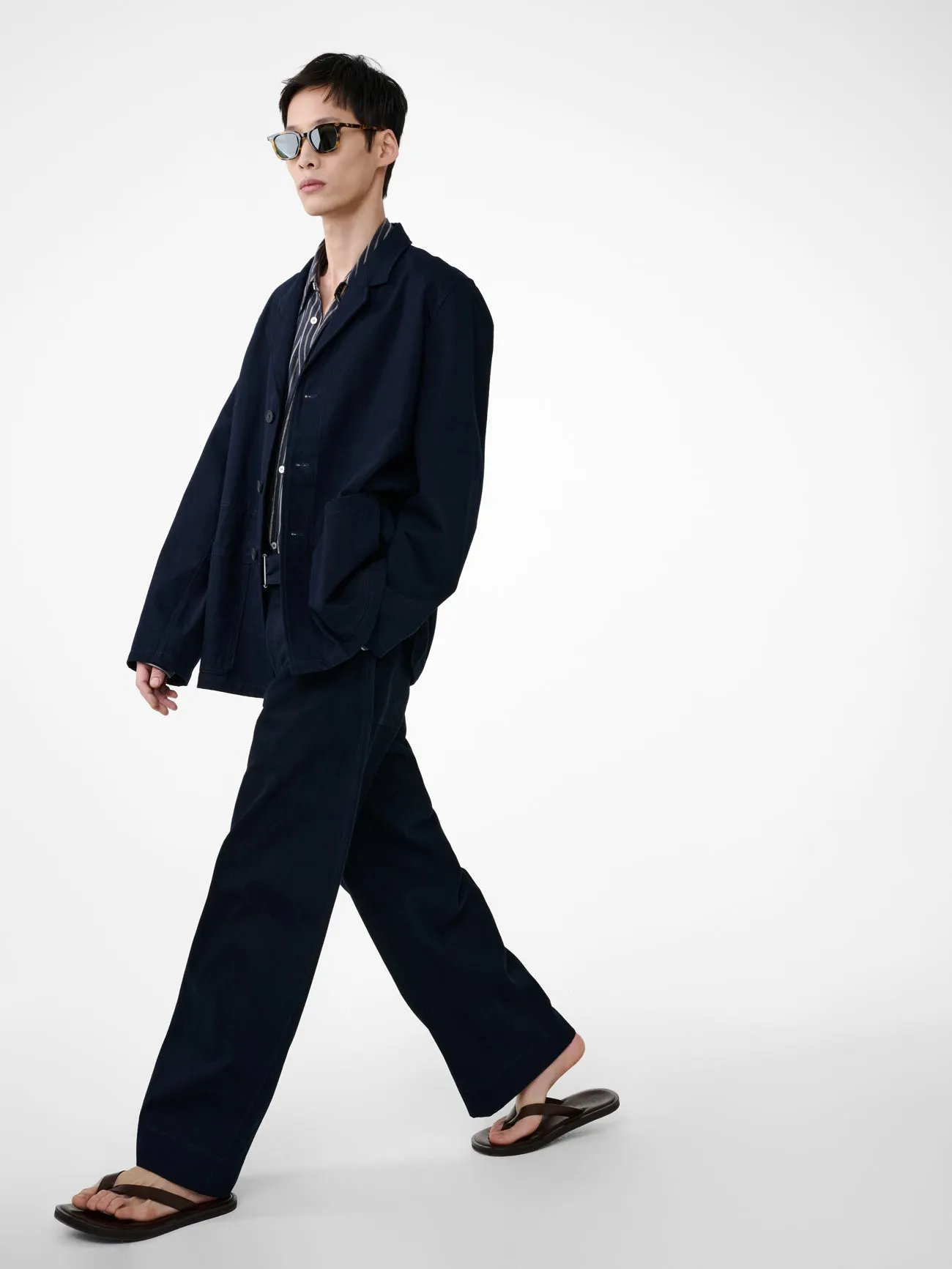 Marne Jacket in Indigo sold by Studio Nicholson product image thumbnail 5