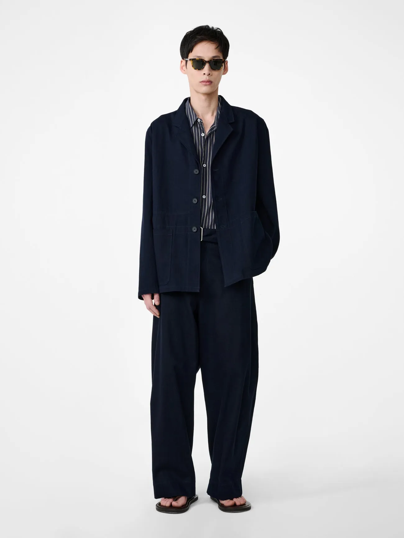 Marne Jacket in Indigo sold by Studio Nicholson product image thumbnail 2