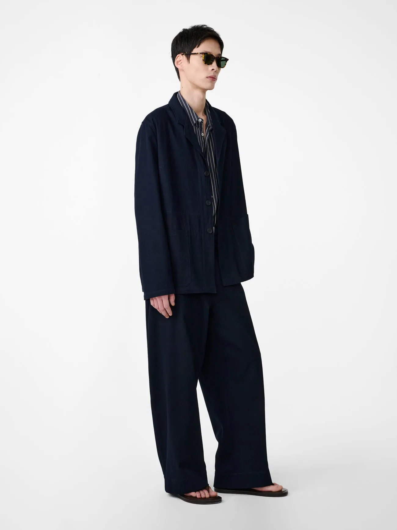 Marne Jacket in Indigo sold by Studio Nicholson product image thumbnail 3