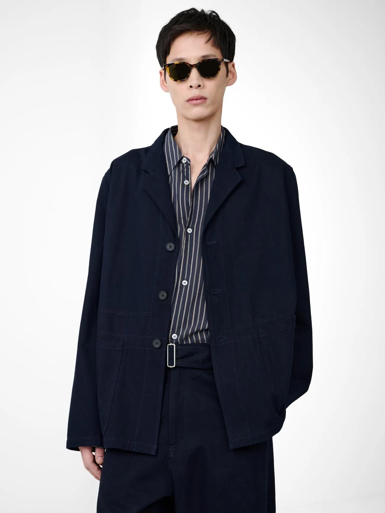 Marne Jacket in Indigo sold by Studio Nicholson