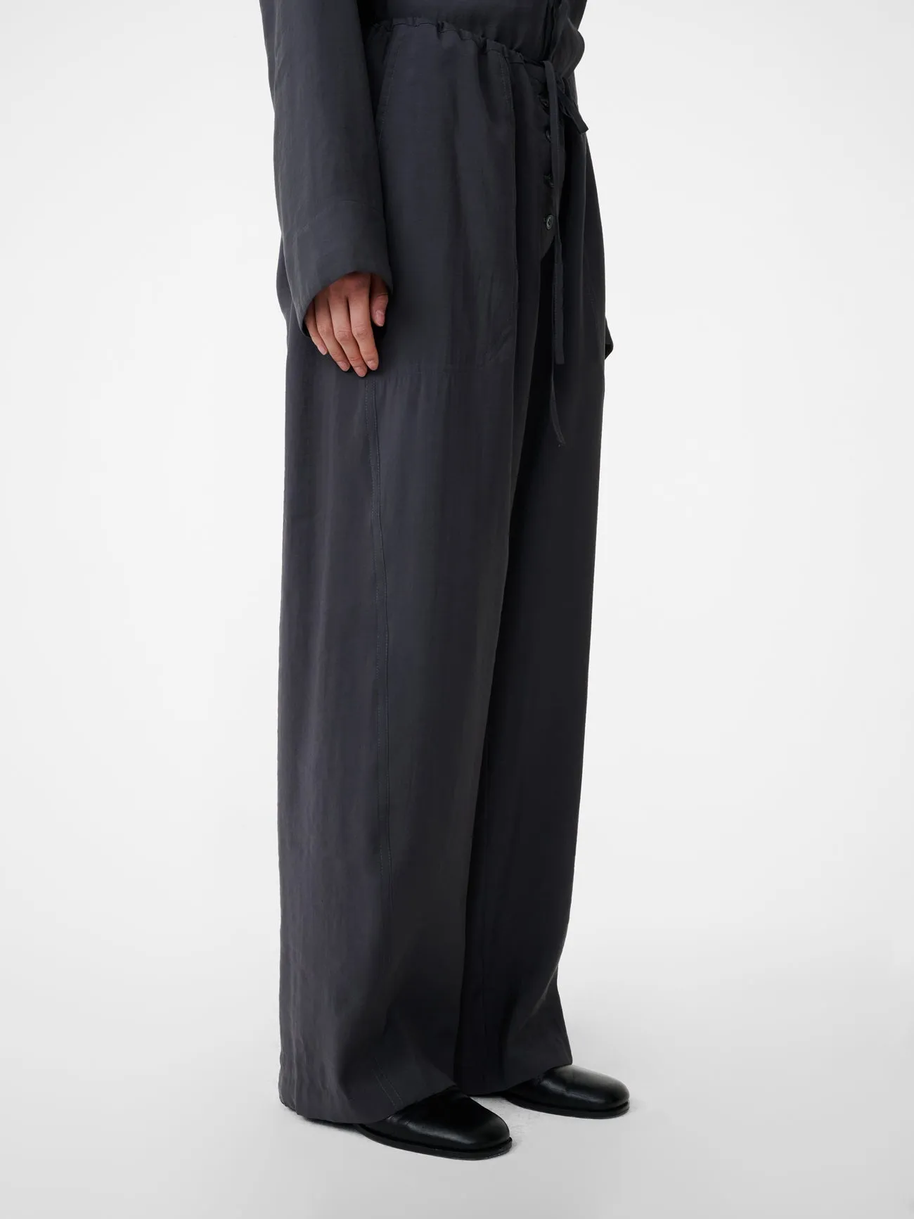 Hera Pant in Coal sold by Studio Nicholson product image thumbnail 5