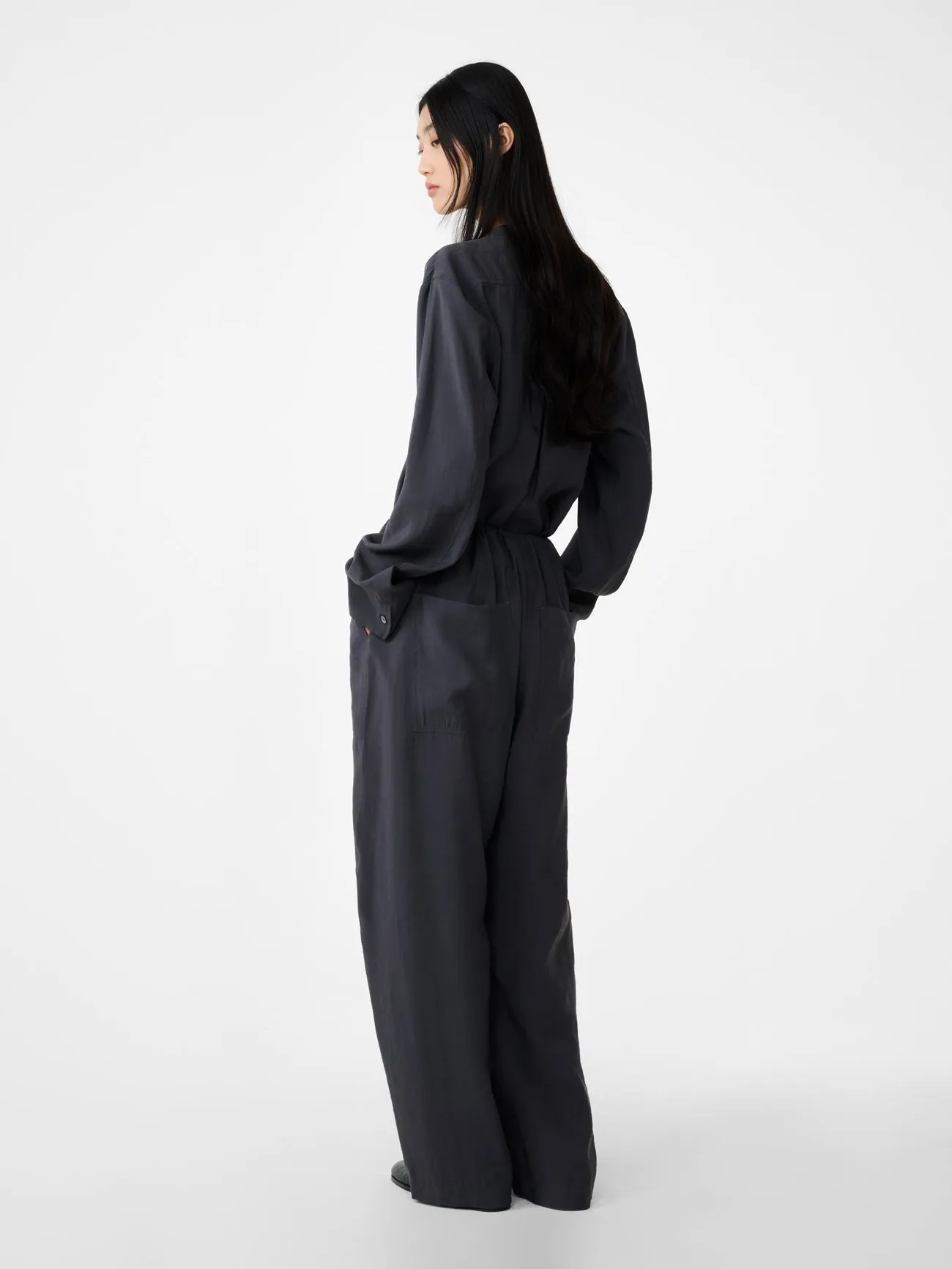 Hera Pant in Coal sold by Studio Nicholson product image thumbnail 4