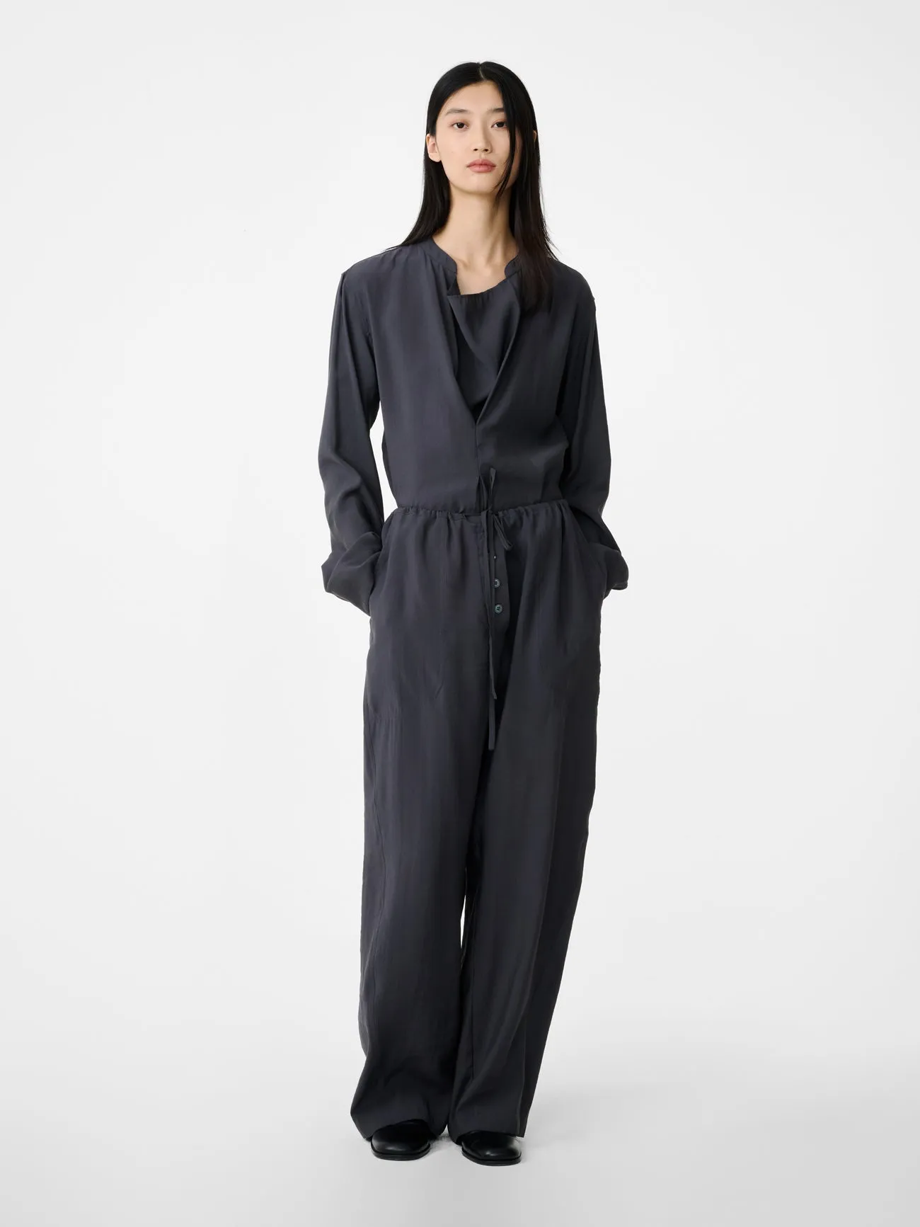 Hera Pant in Coal sold by Studio Nicholson