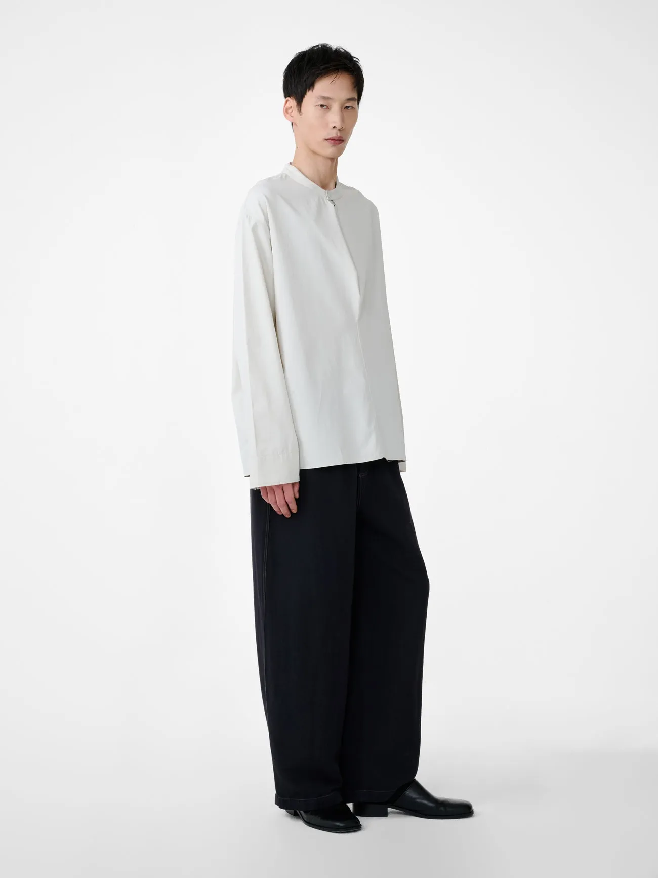 Solis Shirt in Bone sold by Studio Nicholson product image thumbnail 3