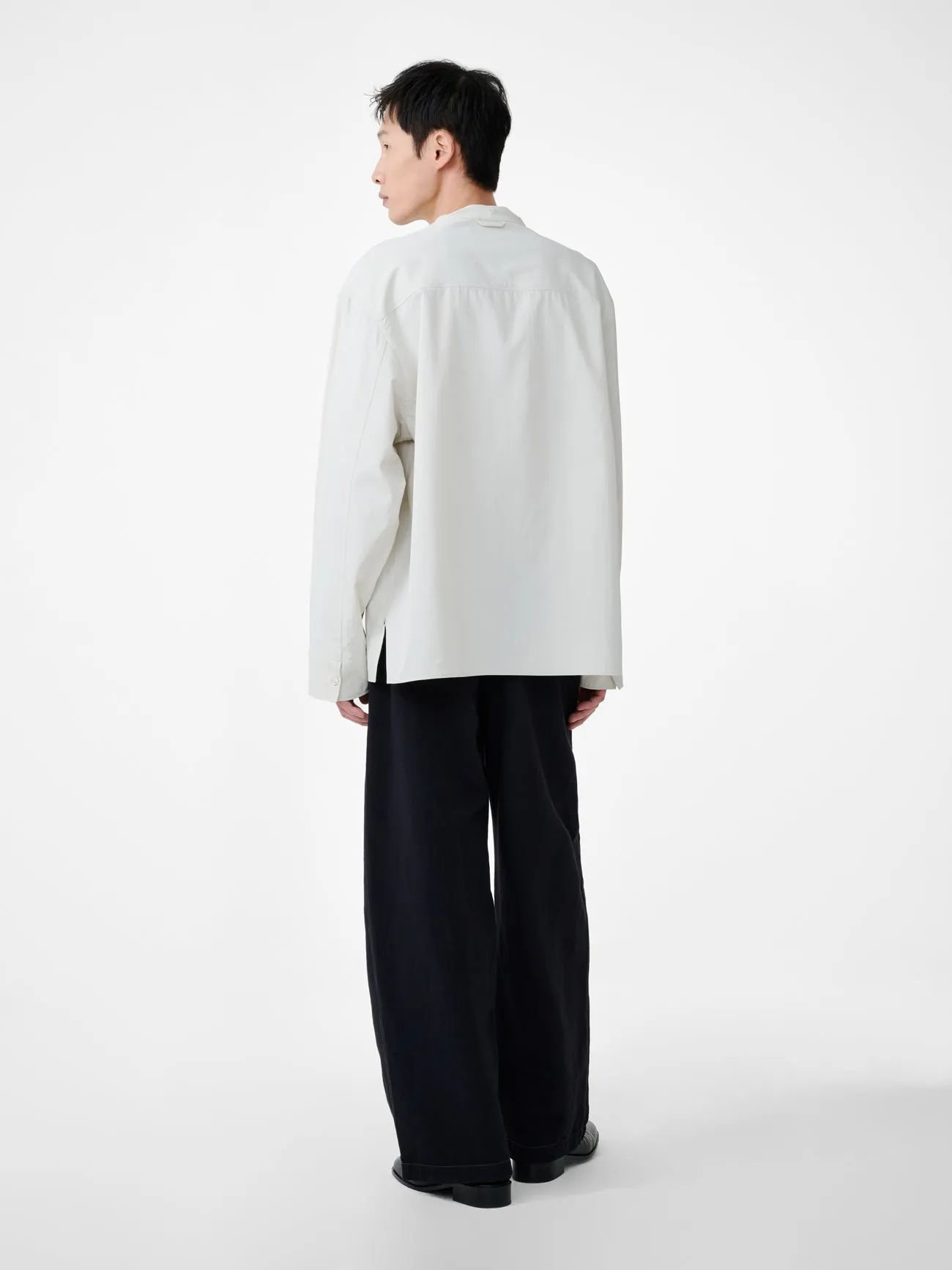 Solis Shirt in Bone sold by Studio Nicholson product image thumbnail 4