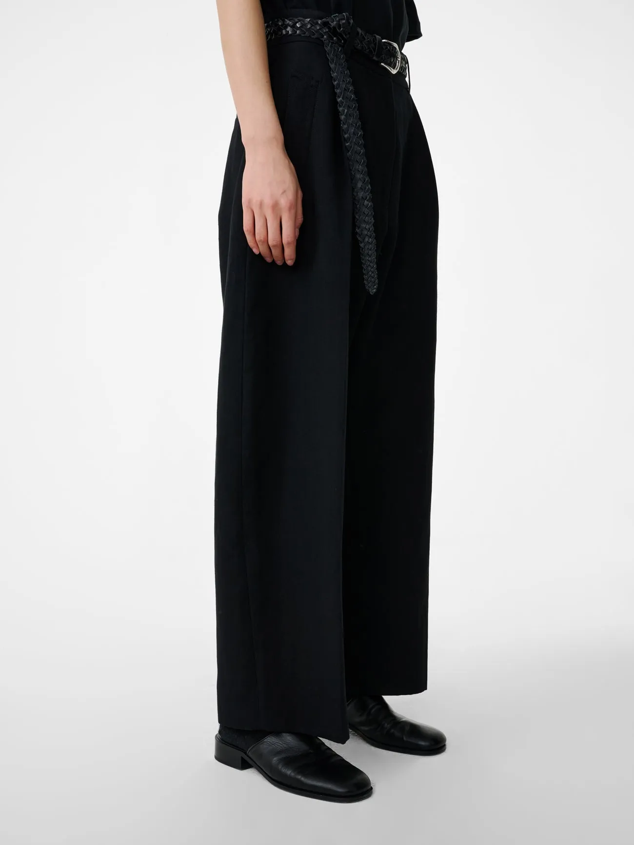 Minos Pant in Black sold by Studio Nicholson product image thumbnail 4