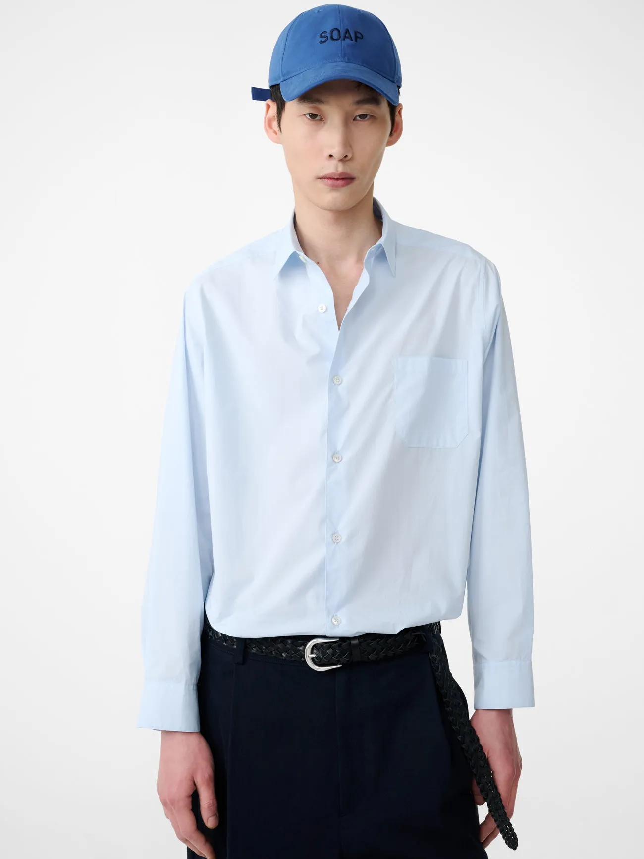 SN x PERFUMER H Cyclamen Shirt in Light Blue sold by Studio Nicholson product image thumbnail 2