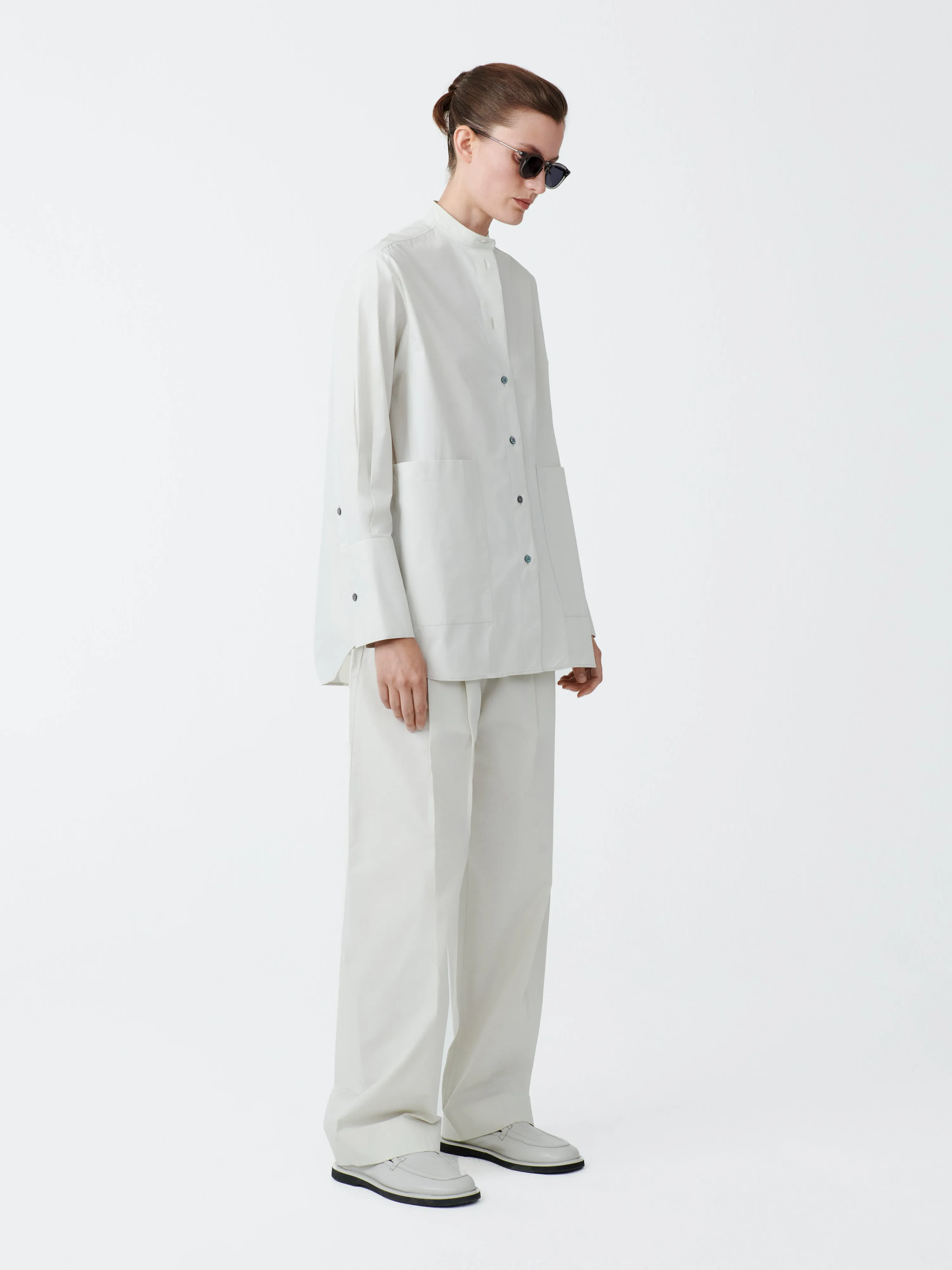 Acuna Cotton Pant in Ice sold by Studio Nicholson product image thumbnail 3