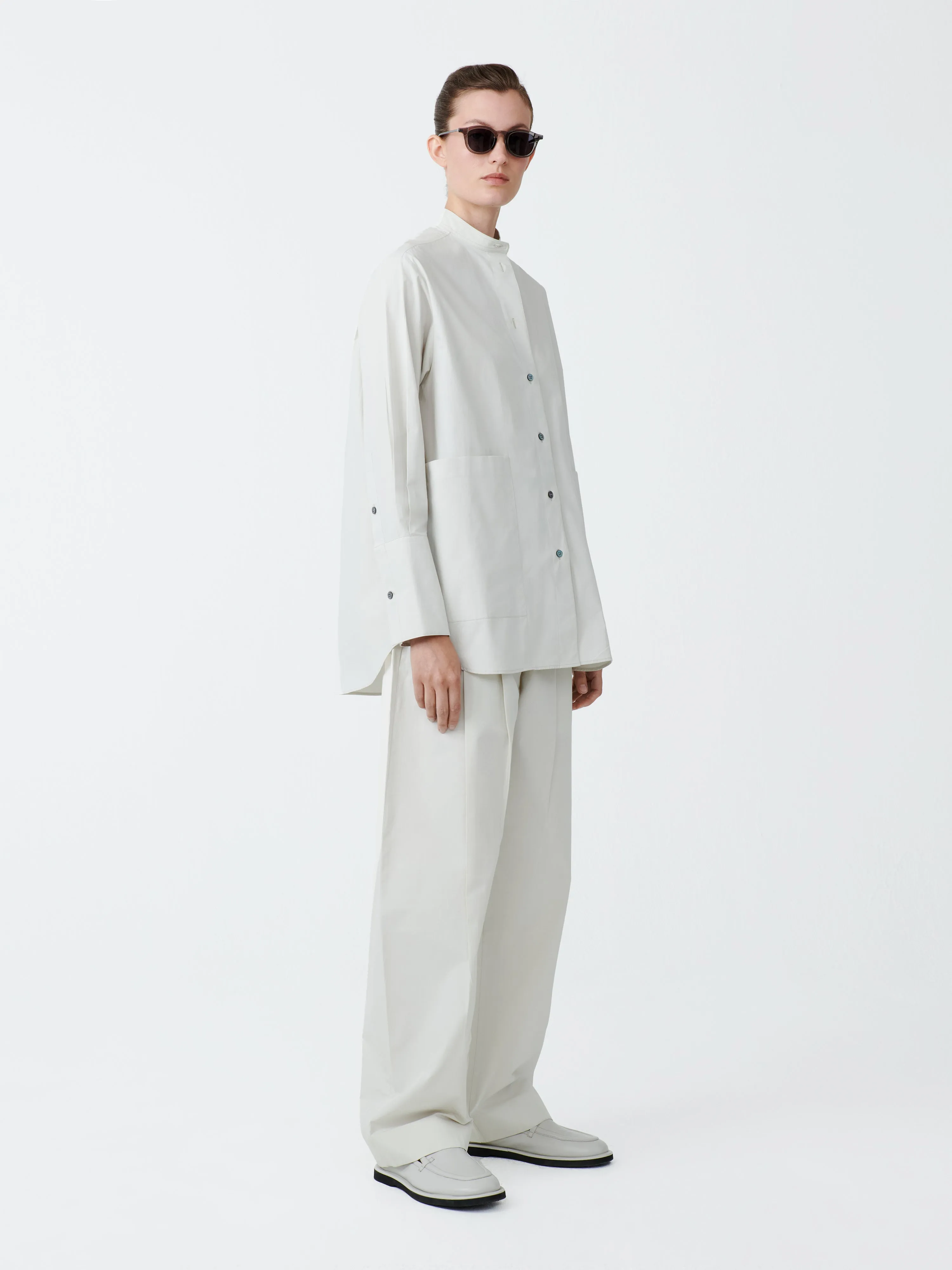 Acuna Cotton Pant in Ice sold by Studio Nicholson product image thumbnail 2