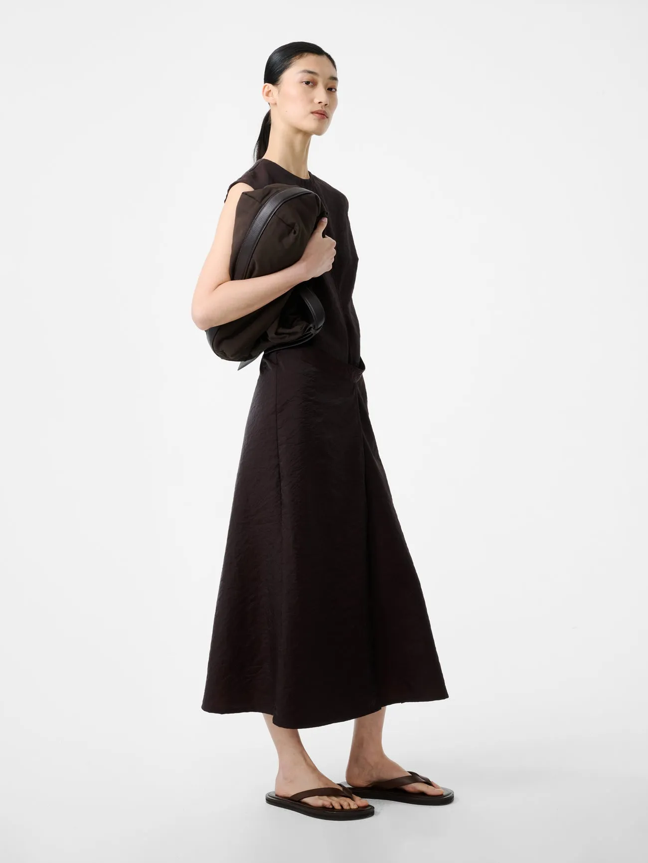 Verve Dress in Cocoa sold by Studio Nicholson product image thumbnail 4