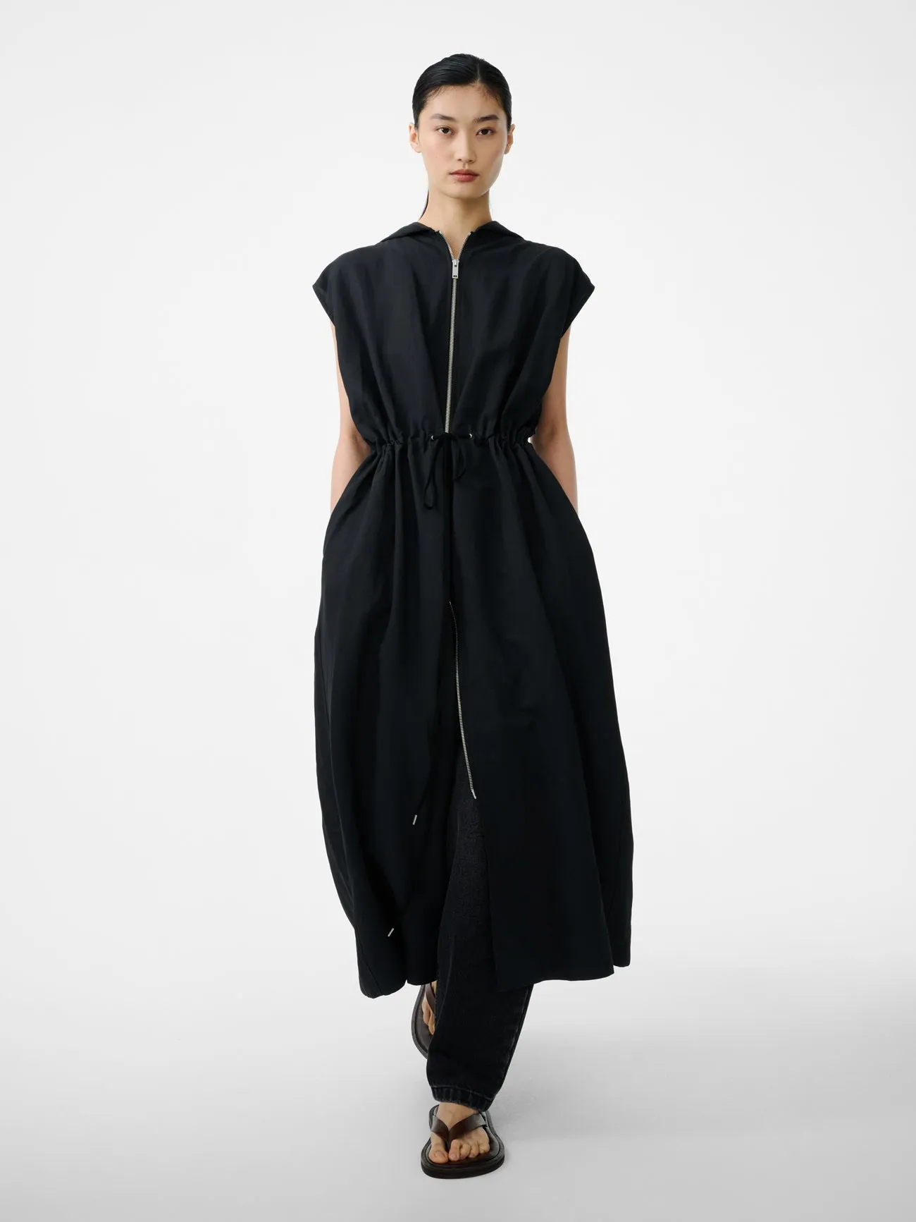 Maturin Dress in Black Grape sold by Studio Nicholson product image thumbnail 5