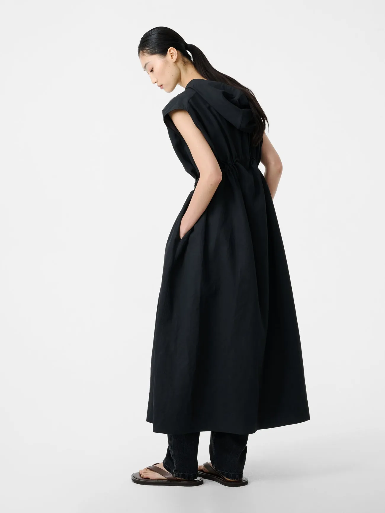 Maturin Dress in Black Grape sold by Studio Nicholson product image thumbnail 4