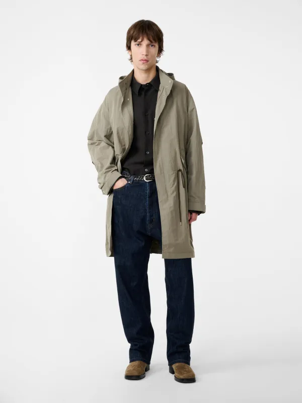 Lotus Coat in Mole made by Studio Nicholson