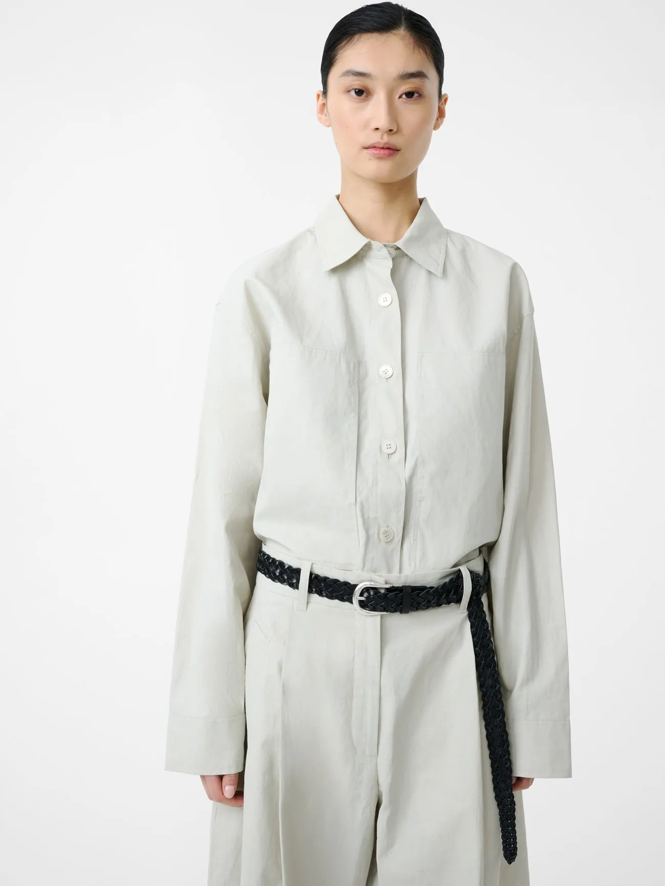 Paso Shirt in Bone sold by Studio Nicholson product image thumbnail 3
