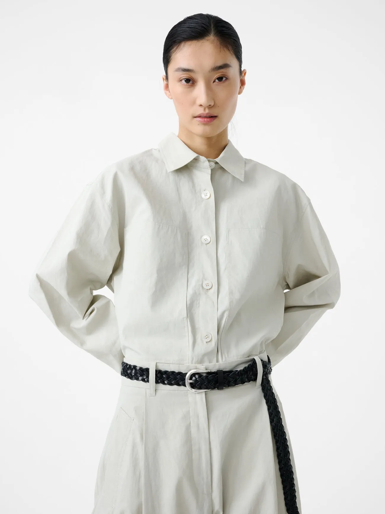 Paso Shirt in Bone sold by Studio Nicholson product image thumbnail 4
