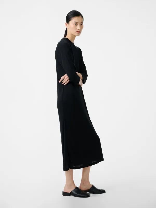 Milner Jersey Dress in Black made by Studio Nicholson