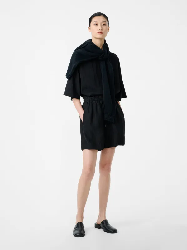 Karya Twill Short in Black made by Studio Nicholson