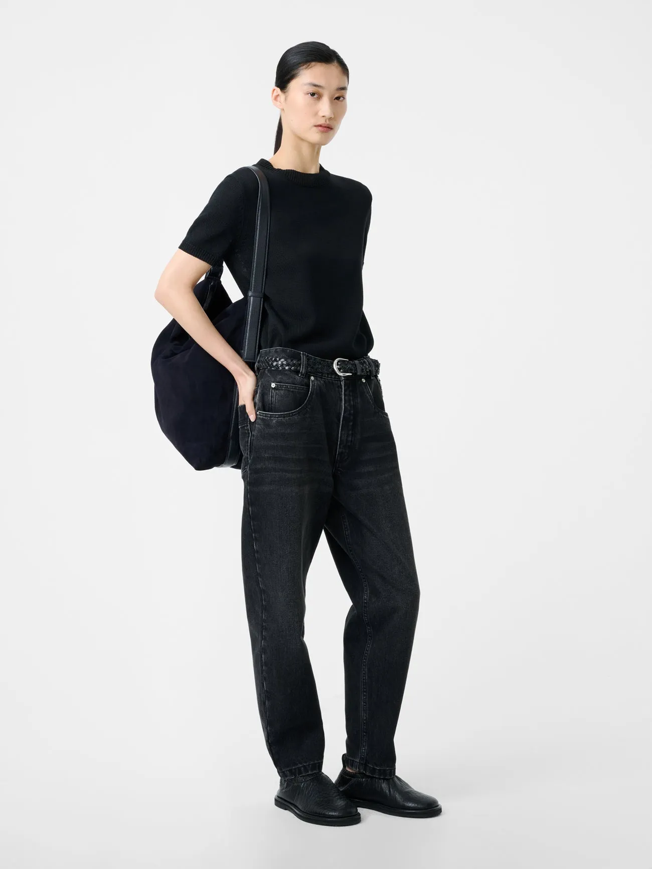 Jura Denim Pant in Washed Black sold by Studio Nicholson