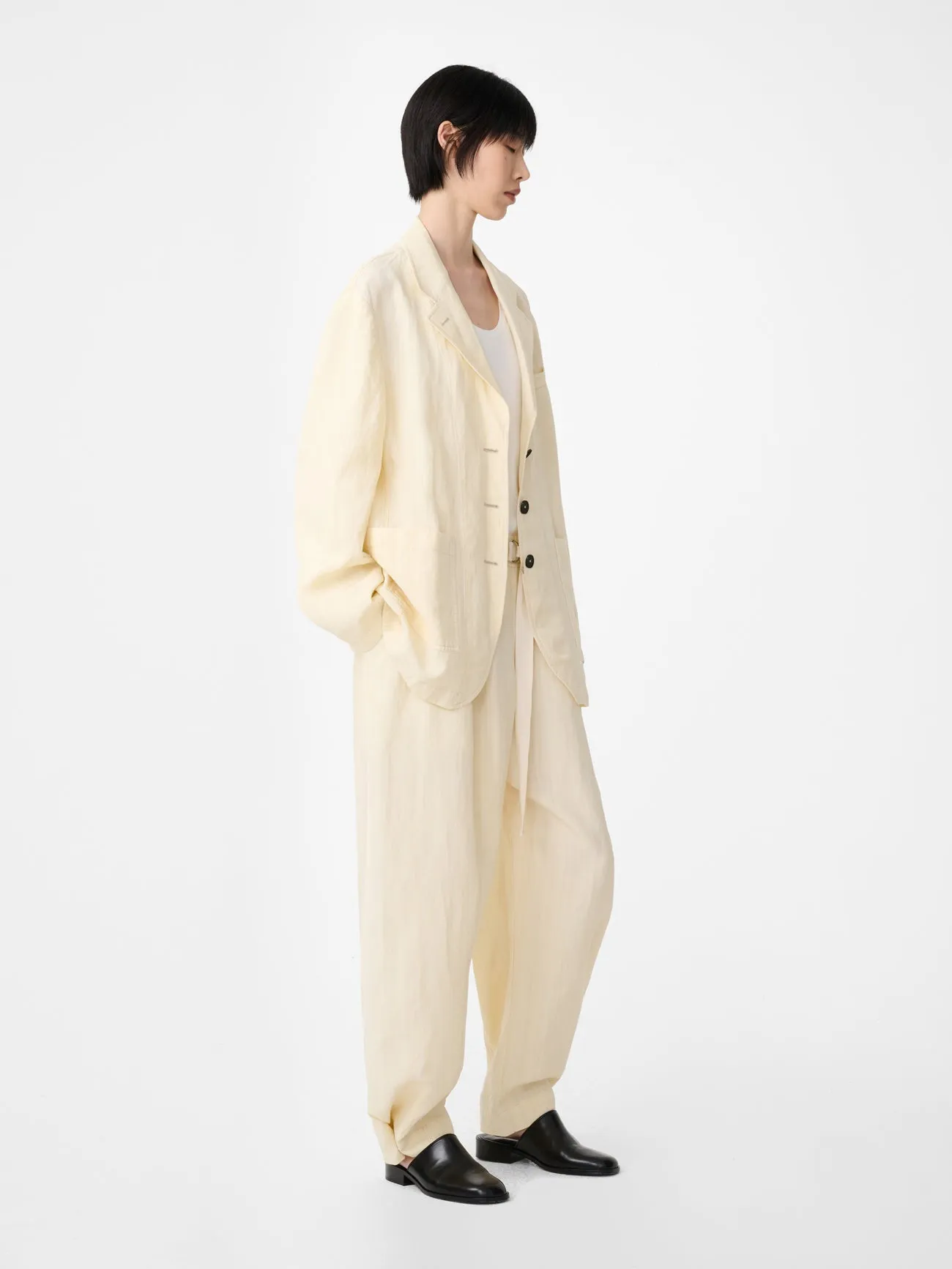 Elkin Jacket in Alabaster sold by Studio Nicholson product image thumbnail 4