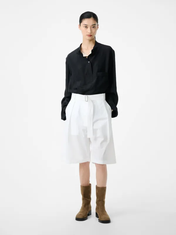 Creon Short in Optic White made by Studio Nicholson