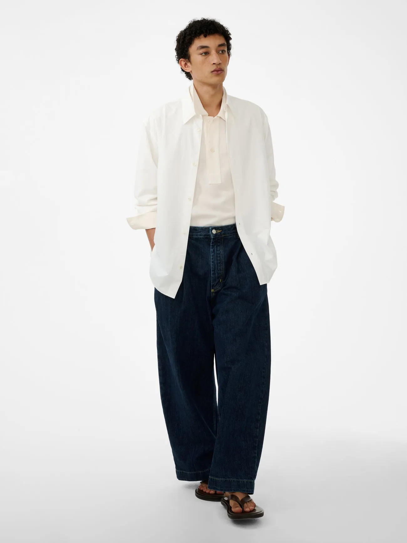 View Shirt in Optic White sold by Studio Nicholson product image thumbnail 3