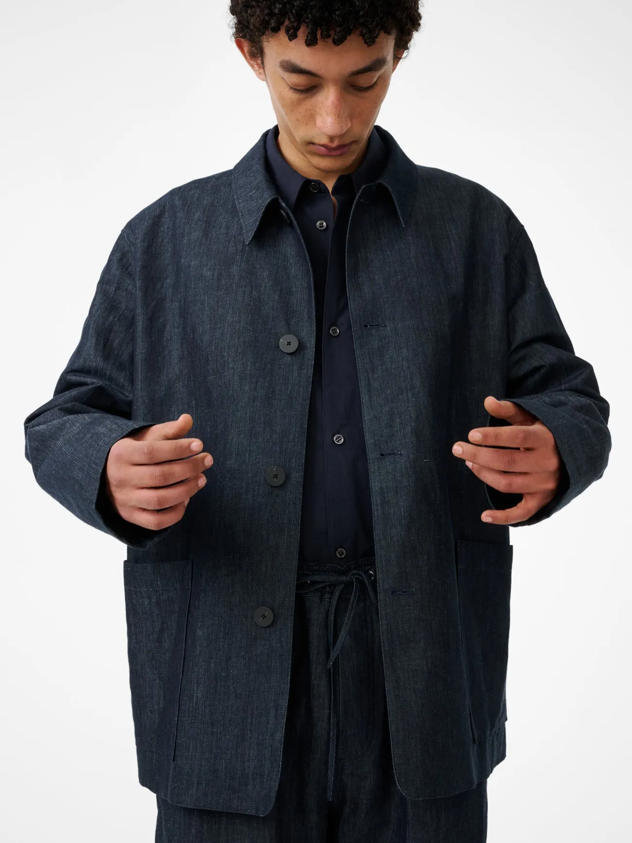 View Shirt in Ink sold by Studio Nicholson product image thumbnail 4