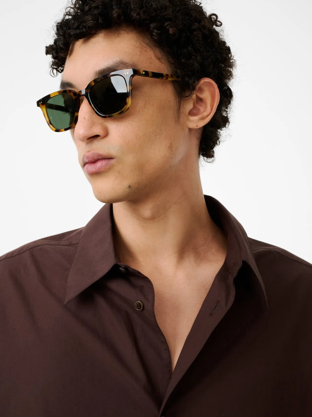 Sanko Shirt in Cocoa sold by Studio Nicholson product image thumbnail 4