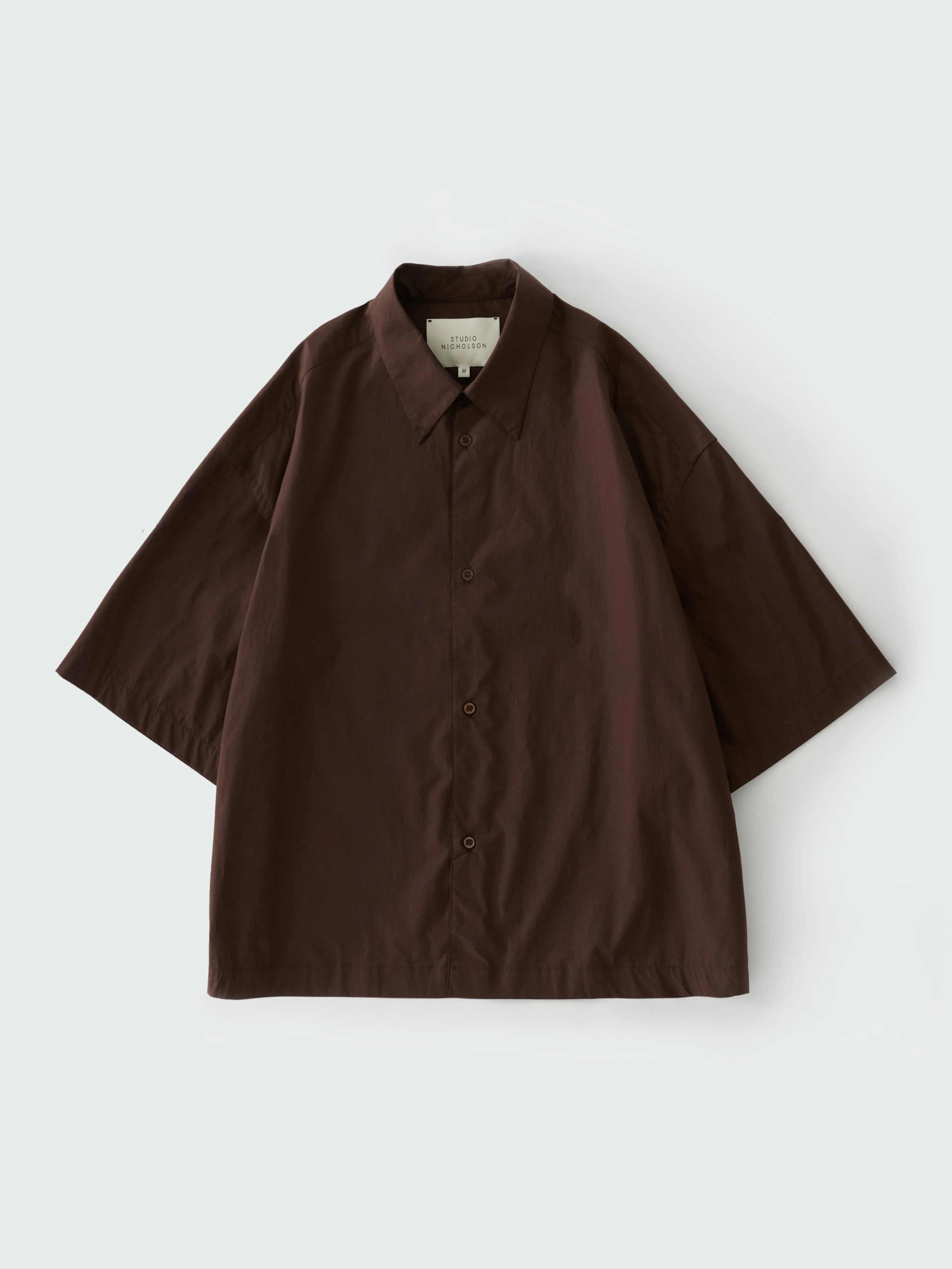 Sanko Shirt in Cocoa sold by Studio Nicholson product image thumbnail 5