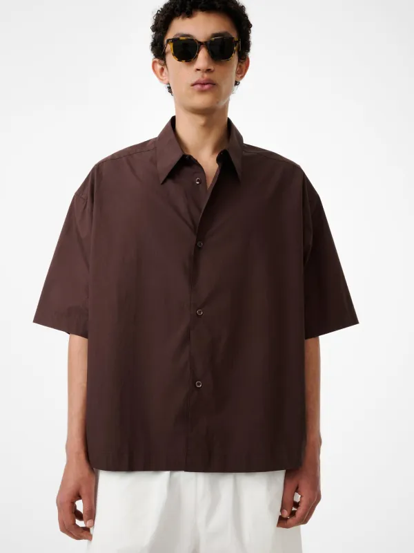 Sanko Shirt in Cocoa made by Studio Nicholson