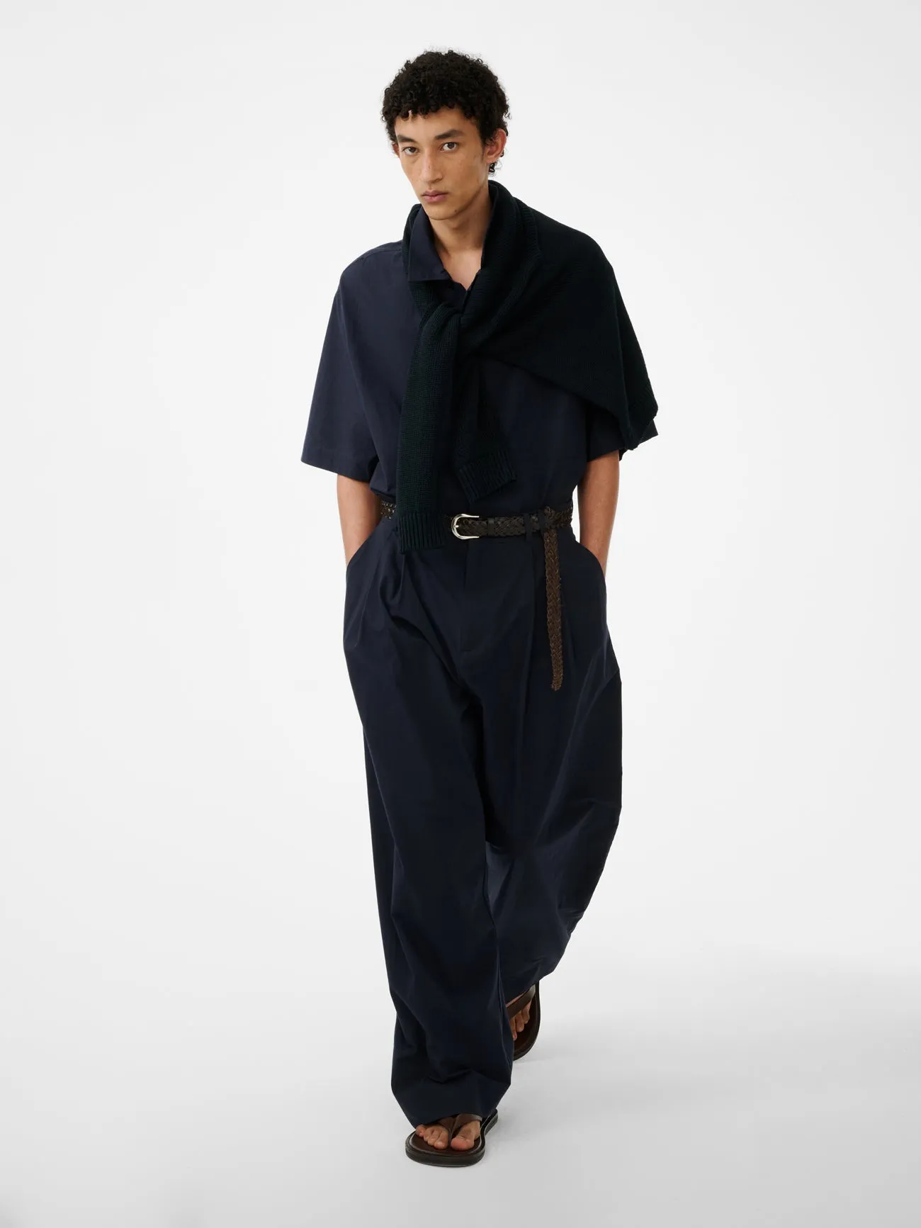 Line Pant in Ink sold by Studio Nicholson